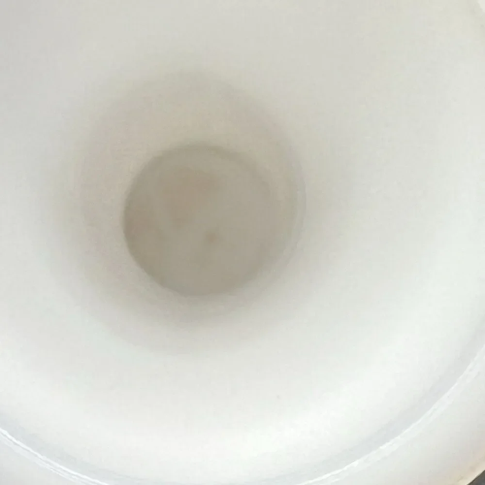 Vintage Randall Milk Glass-3 Ring /Beehive -Flower/ Bud Vase 1960 Art Deco 6